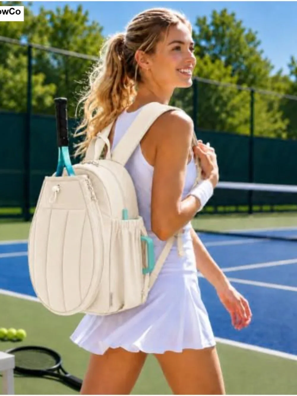Pickleball Backpack with Shoe Compartment for Men Women